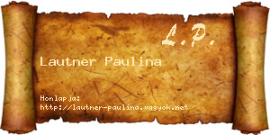 Lautner Paulina névjegykártya